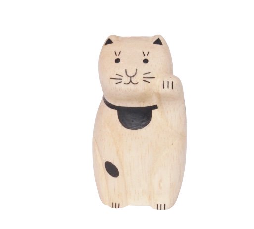 Wooden Animal - Lucky Cat