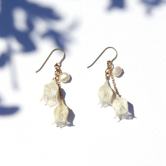 Piercing Earrings - 2 Flowers of Lily