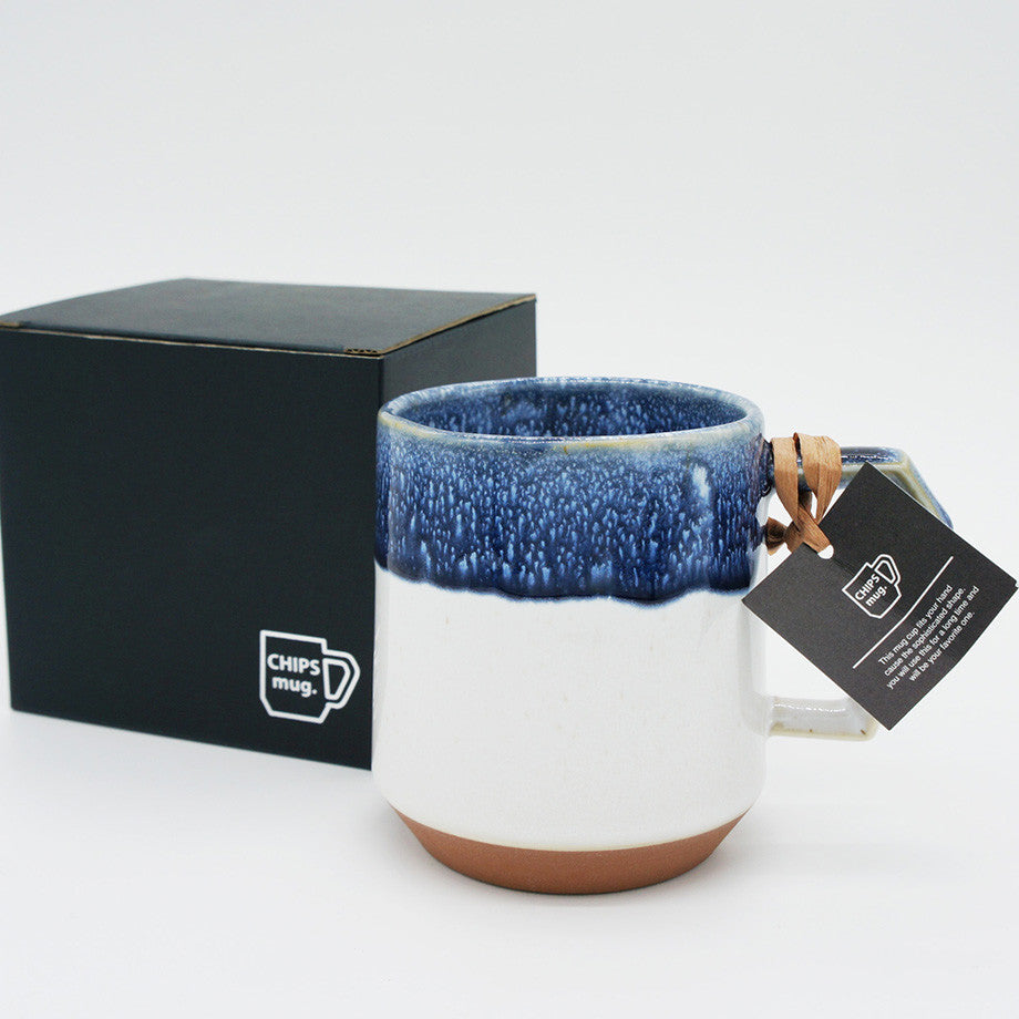 CHIPS Mug - Premium White Navy Drop