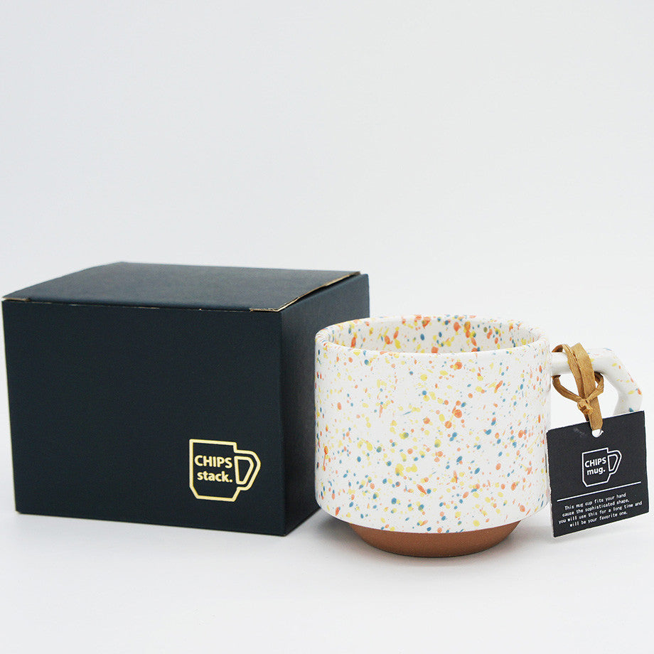 CHIPS Mug - Splash White Orange S