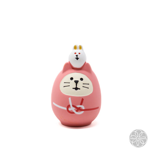 Miniature - Daruma Cat Pink
