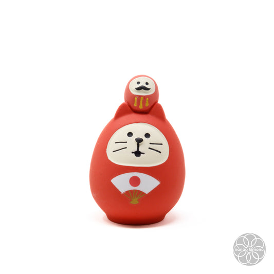 Miniature - Daruma Cat Red