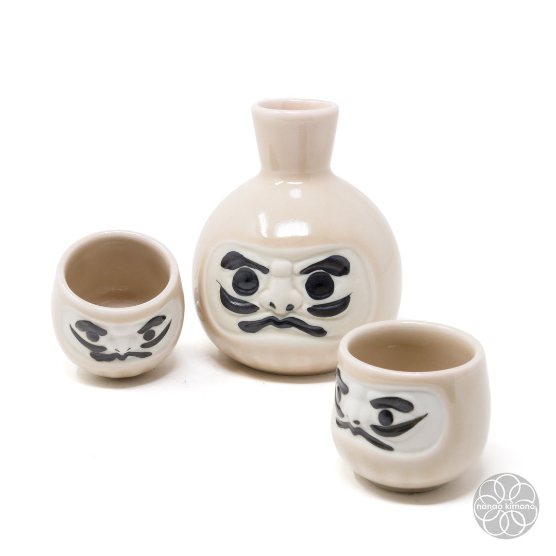 Sake Set - Daruma Pink