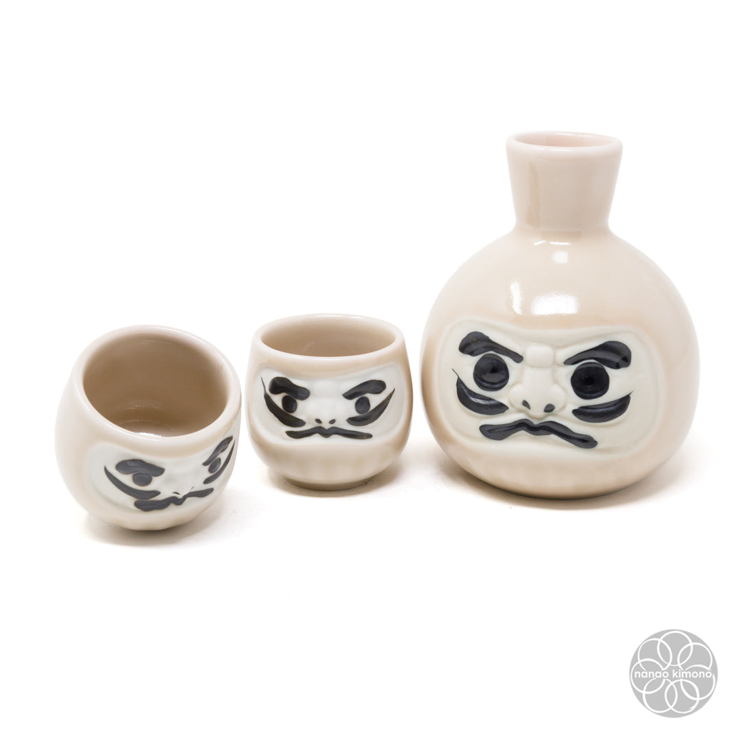Sake Set - Daruma Pink