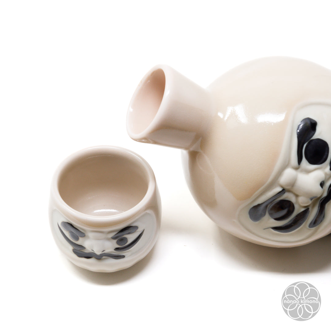 Sake Set - Daruma Pink