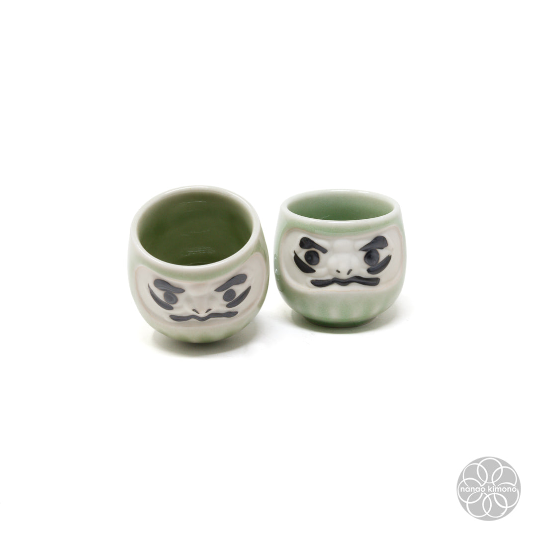 Sake Set - Daruma Green