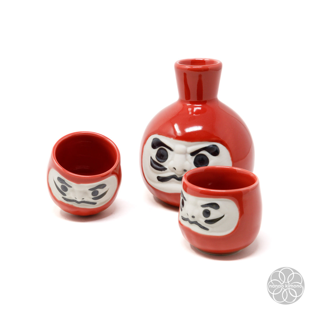 Sake Set - Daruma Red