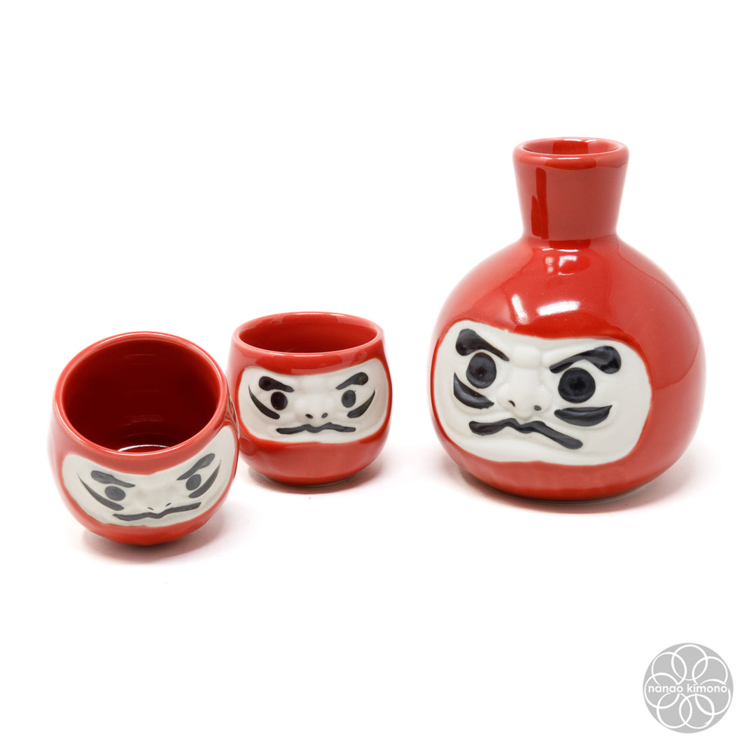Sake Set - Daruma Red