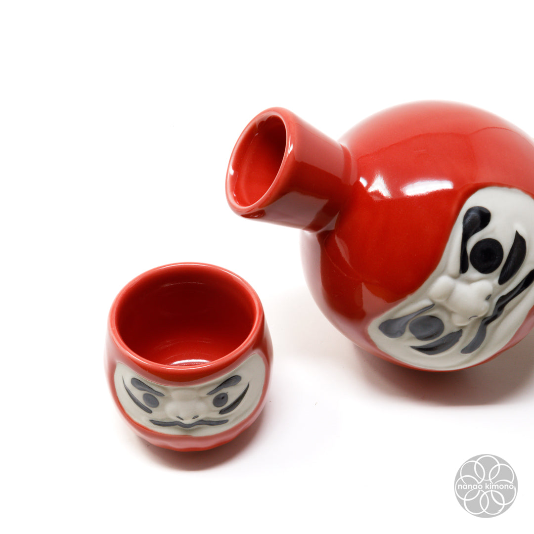 Sake Set - Daruma Red