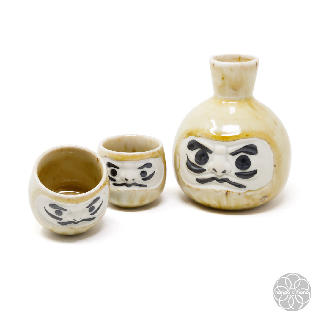 Sake Set - Daruma Yellow