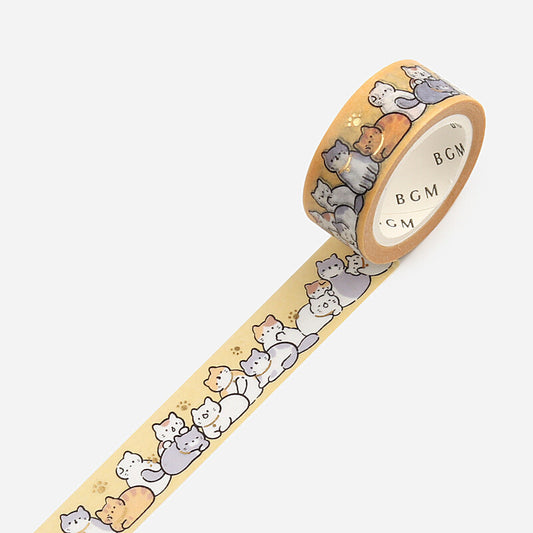Washi Tape 15mm - Foil Stamping Kitties