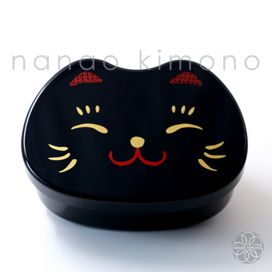 Bento Box - Cat Face Black 500ml