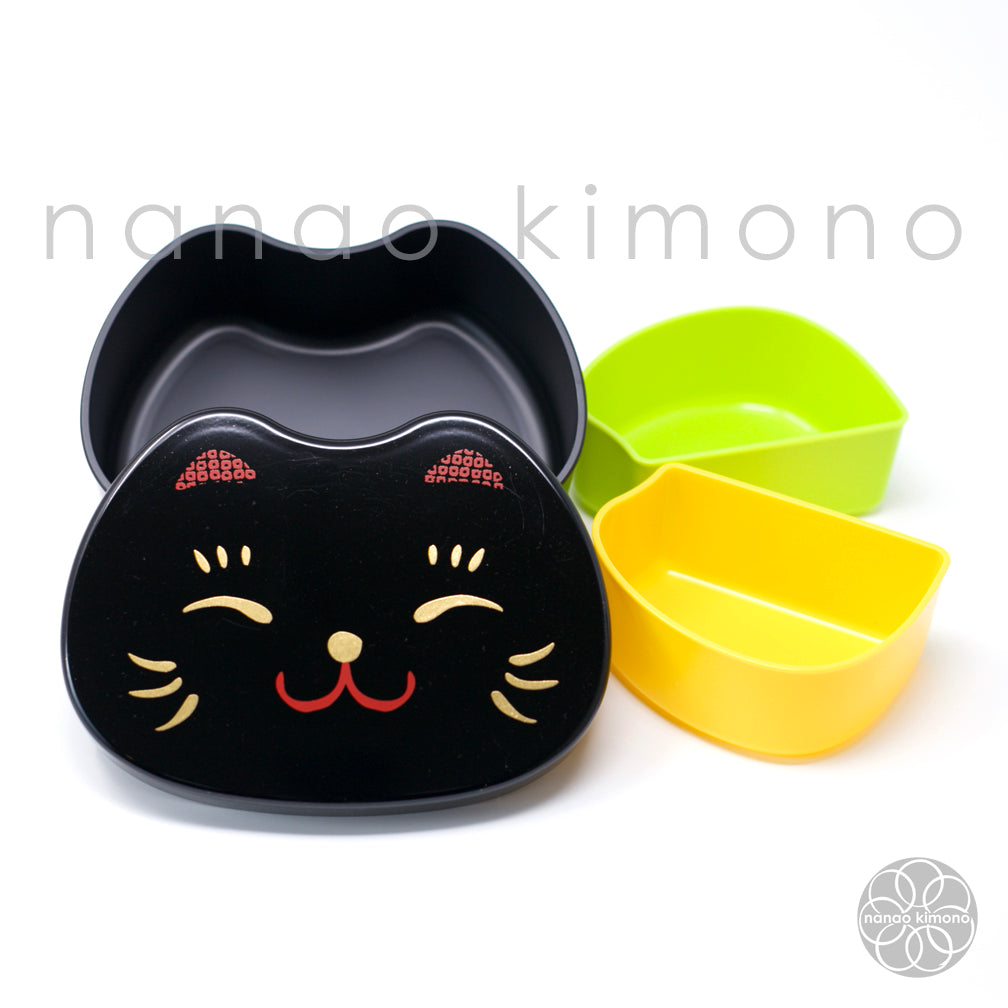 Bento Box - Cat Face Black 500ml