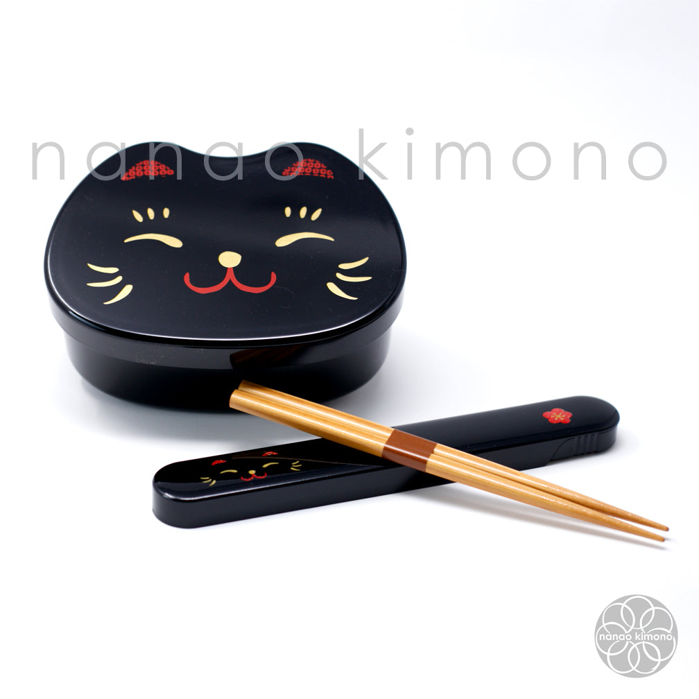 Bento Box - Cat Face Black 500ml