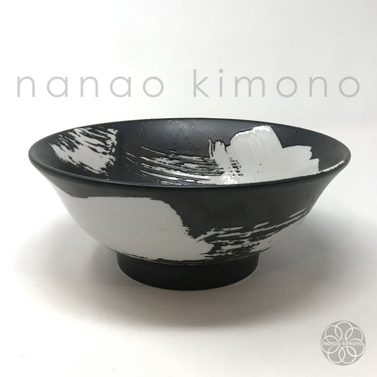 Ramen Bowl - Brush Stroke Black