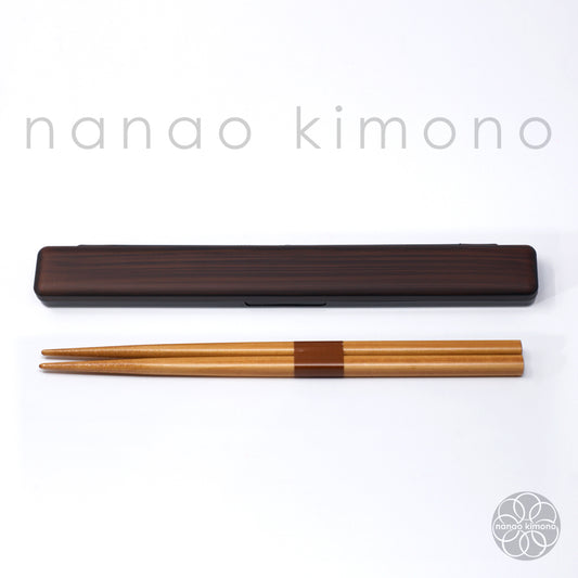 Chopsticks & Case - Mokume