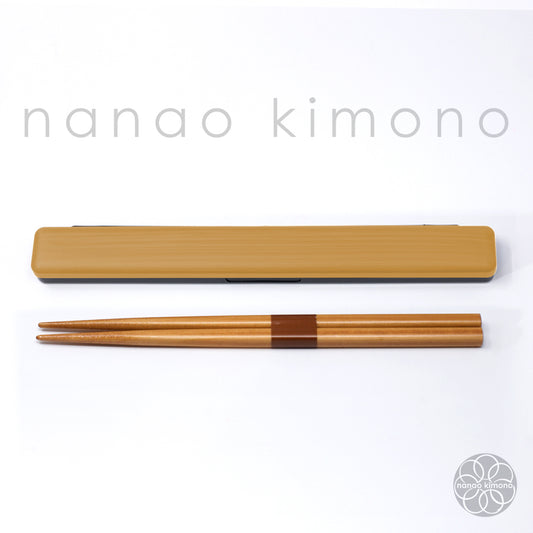 Chopsticks & Case - Mokume White