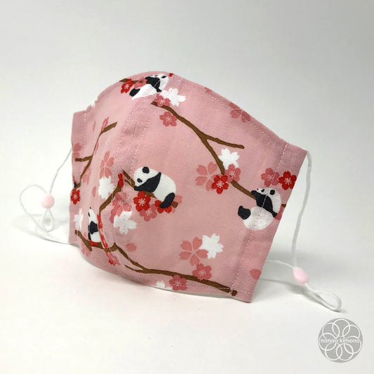 M Tenugui Face Mask - Sakura Panda Pink