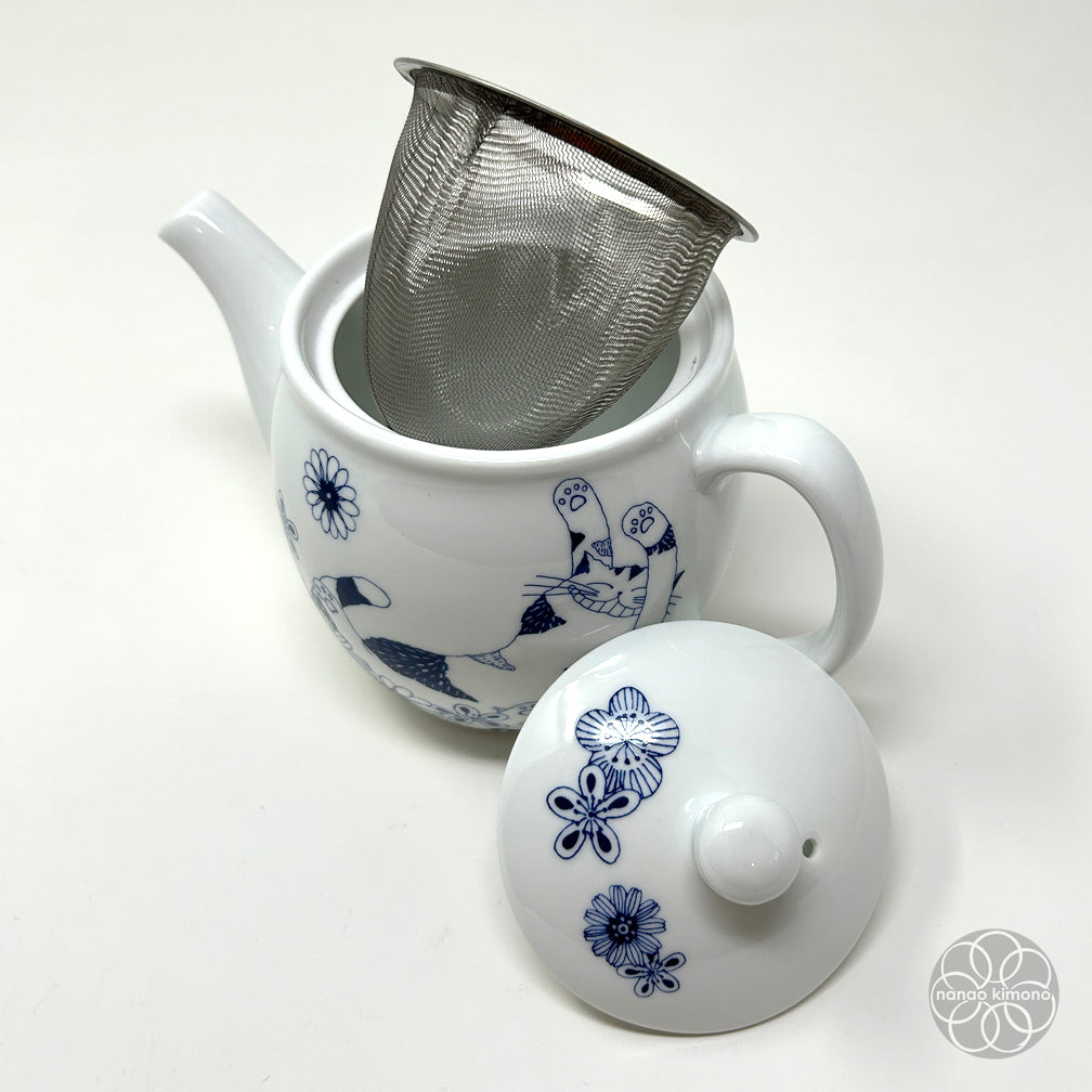 Tea Set - Cats (Teapot + 2 Cups)