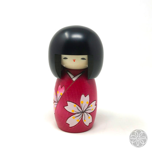 Kokeshi Doll - Cherry Blossoms (Hana ha Sakura)