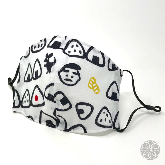 XL Tenugui Face Mask - Rice Ball