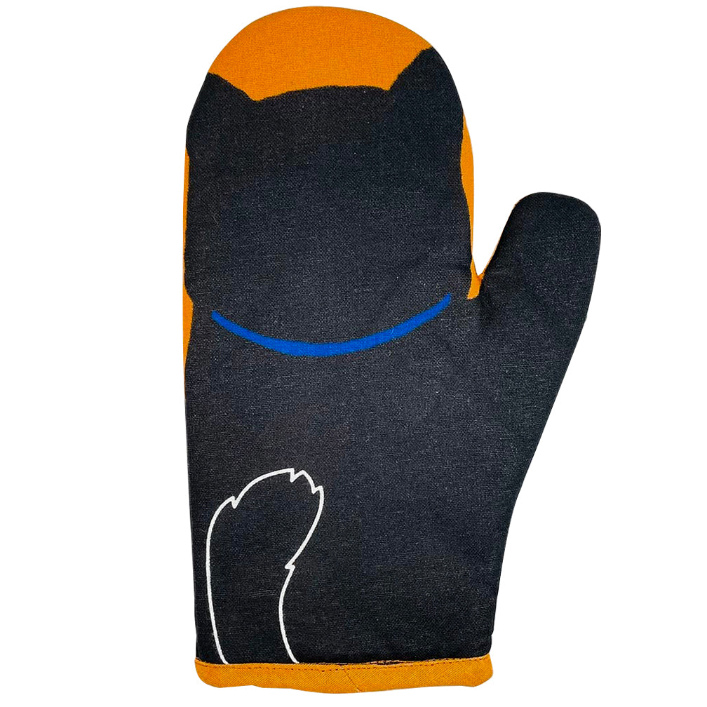 Kitchen Mitt - Black Shiba
