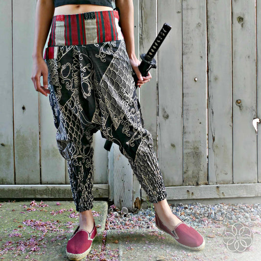 Ninja Pants - Two Waves Black