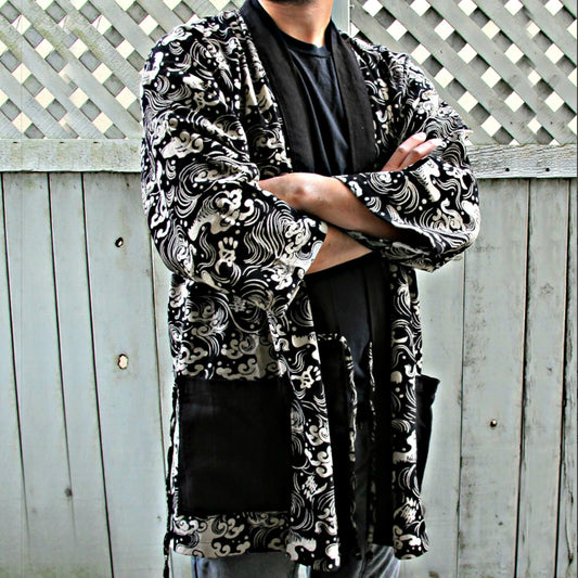 Noragi Kimono - Ronin Ocean Waves