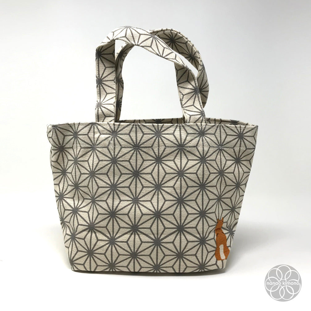 Tote Bag S - Shiba with Asanoha