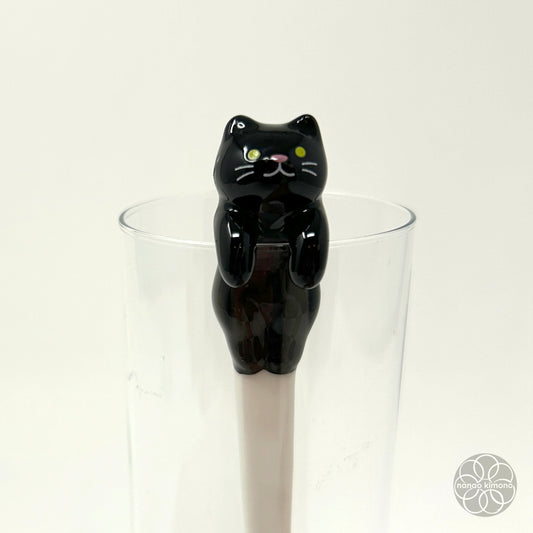 Ceramic Spoon - Black Cat