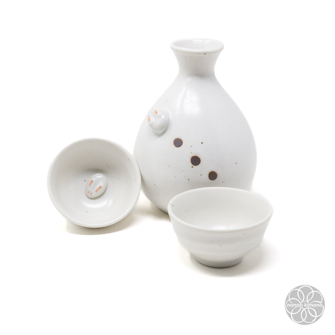 Sake Set - Rabbit White