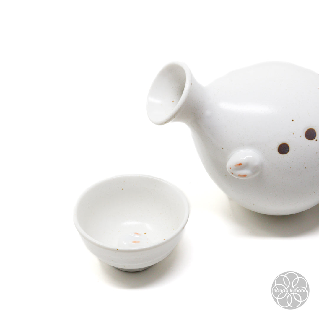 Sake Set - Rabbit White
