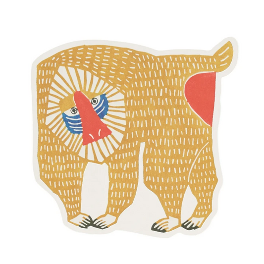 Greeting Card - Mandrill (Die-Cut)