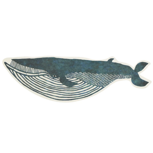 Greeting Card - Fin Whale (Die-Cut)