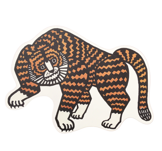 Greeting Card - Tiger (Die-Cut)