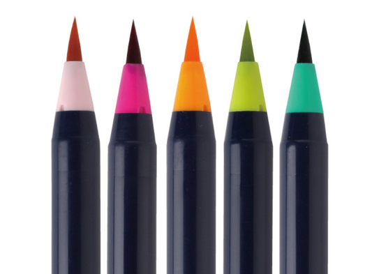 SAI Watercolour Brush Pen - 5 Colour Set Luster