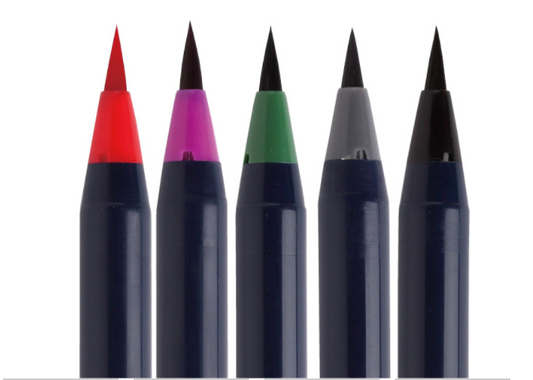 SAI Watercolour Brush Pen - 5 Colour Set Winter