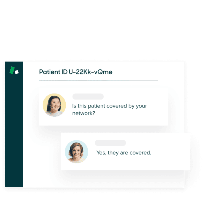 Product screen: Customer chat window