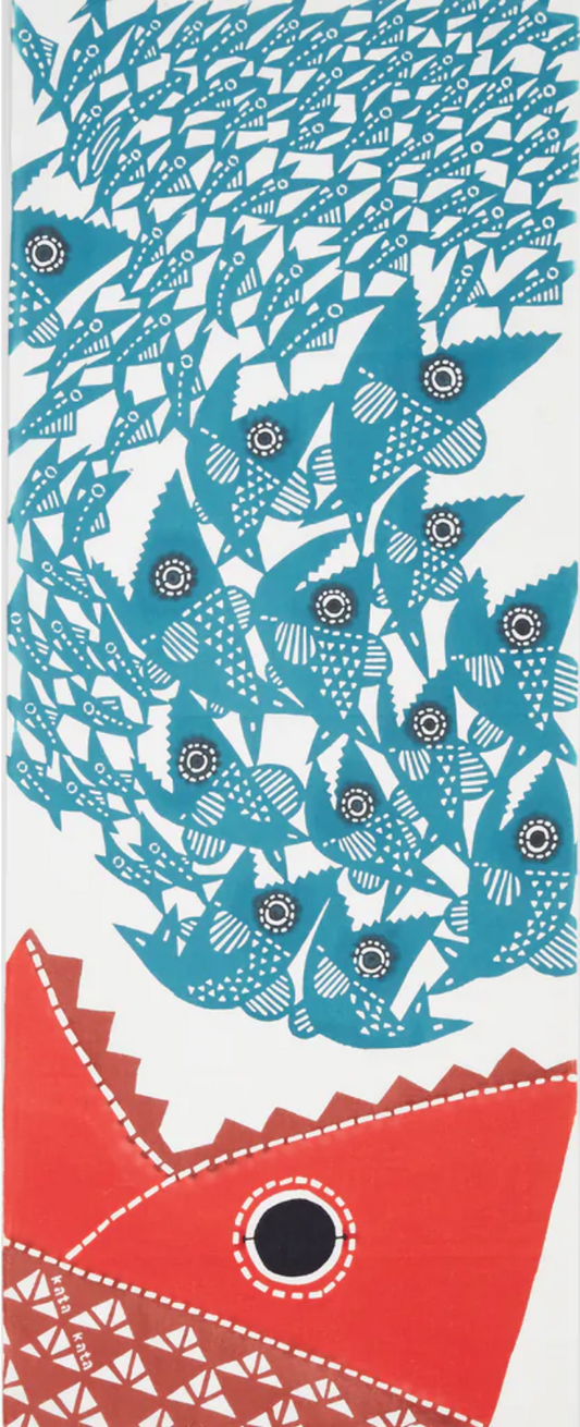 Tenugui Towel - School of Fish