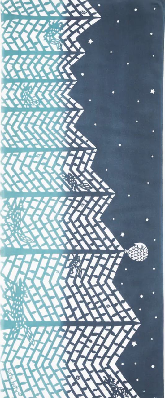 Tenugui Towel - In Wolf Wood Blue