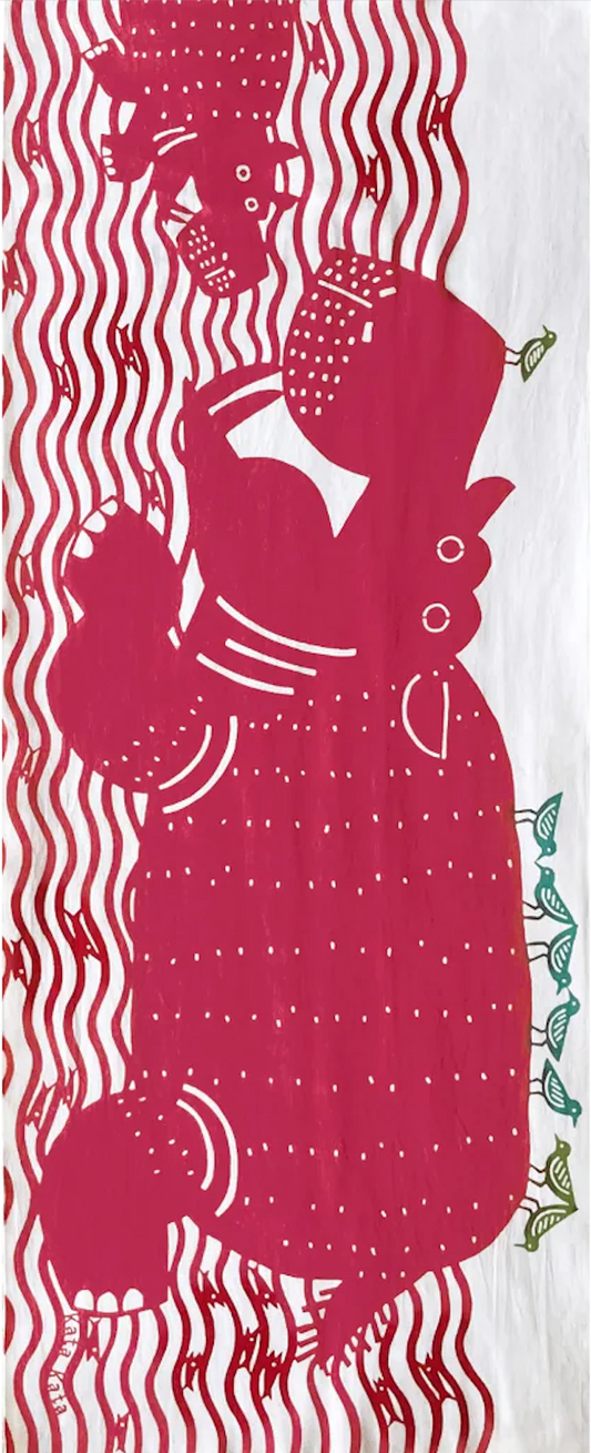 Tenugui Towel - Hippo